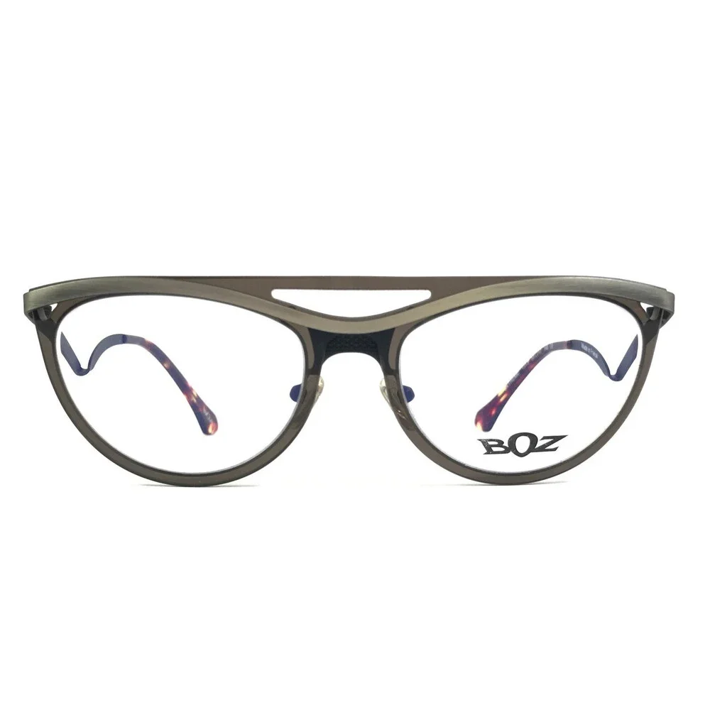 BOZ Eyeglasses Frames EXTREME 1313 Mask Brown Neutral Brushed Silver 53-17-140